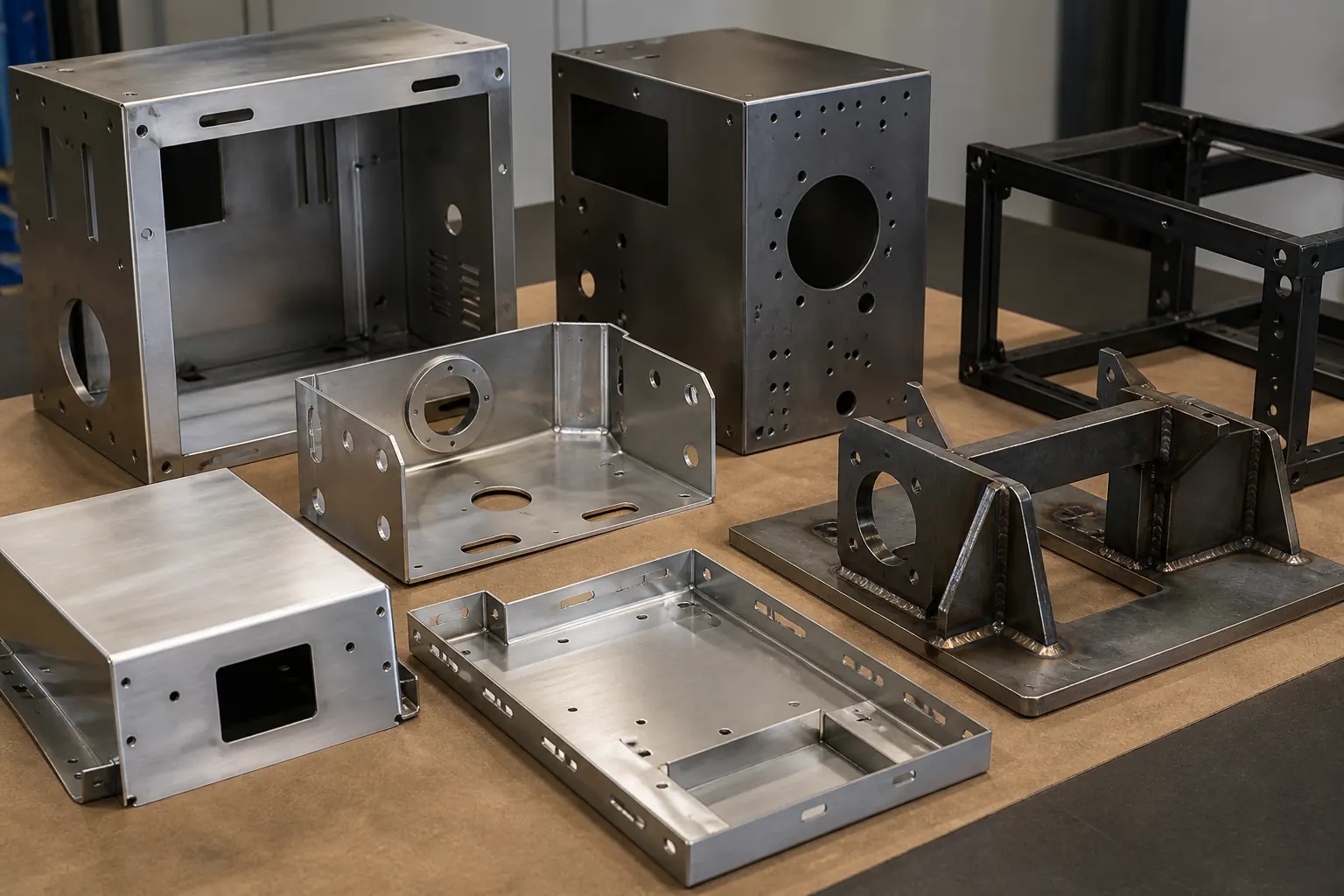 finished sheet metal parts.